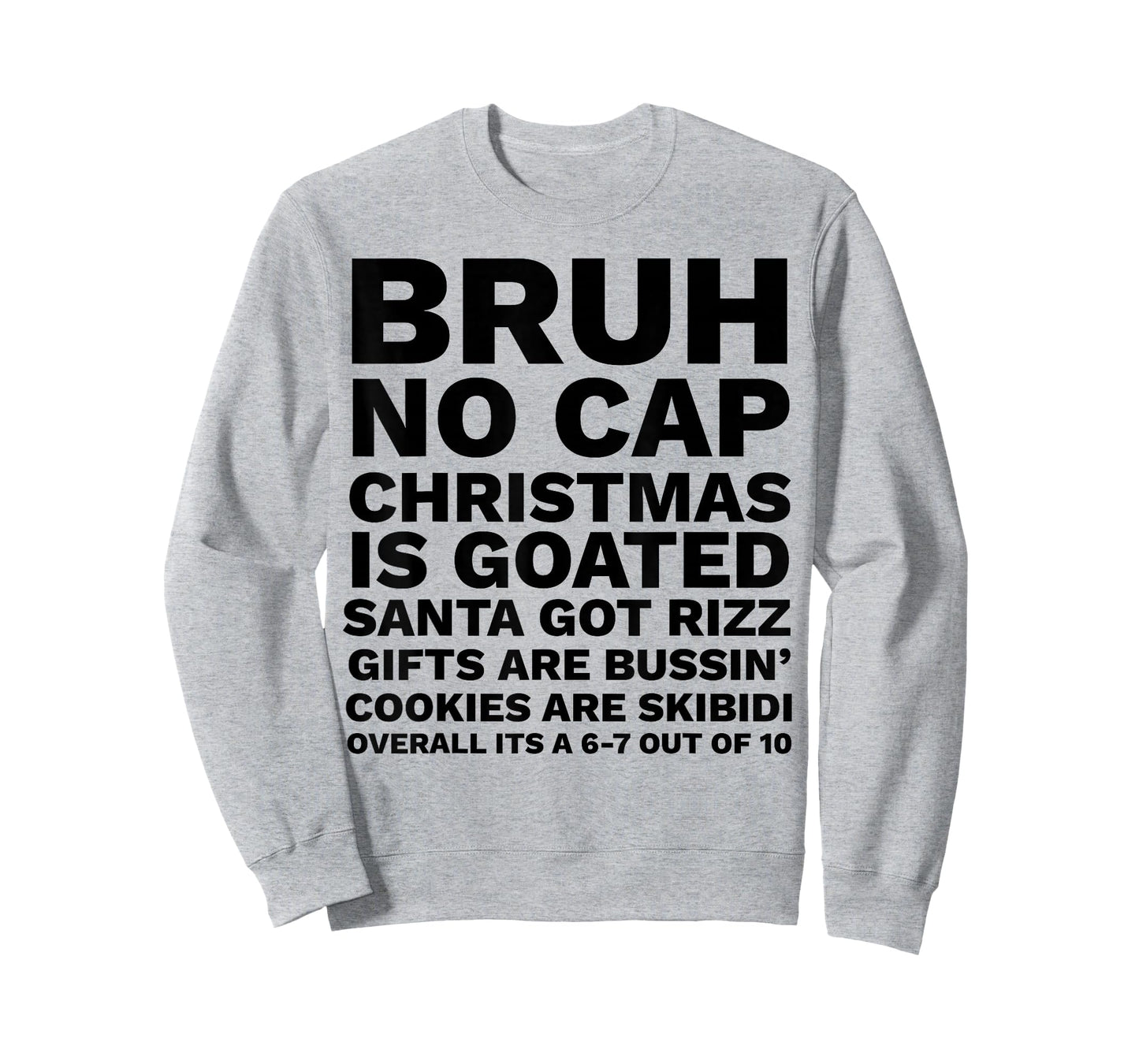Funny Middle School Generation Alpha Gen A Slang Christmas T-Shirt