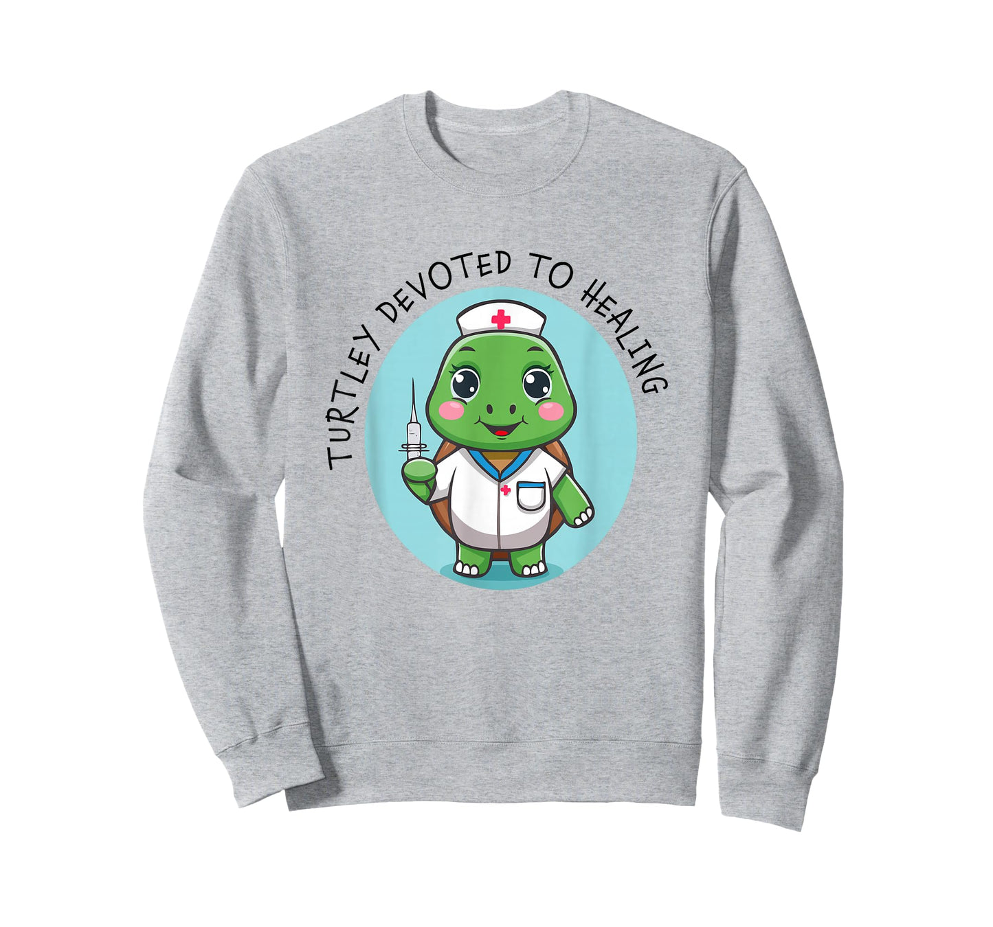 Cute and Funny Turtley Devoted to Healing Nurse Turtle Pun T-Shirt