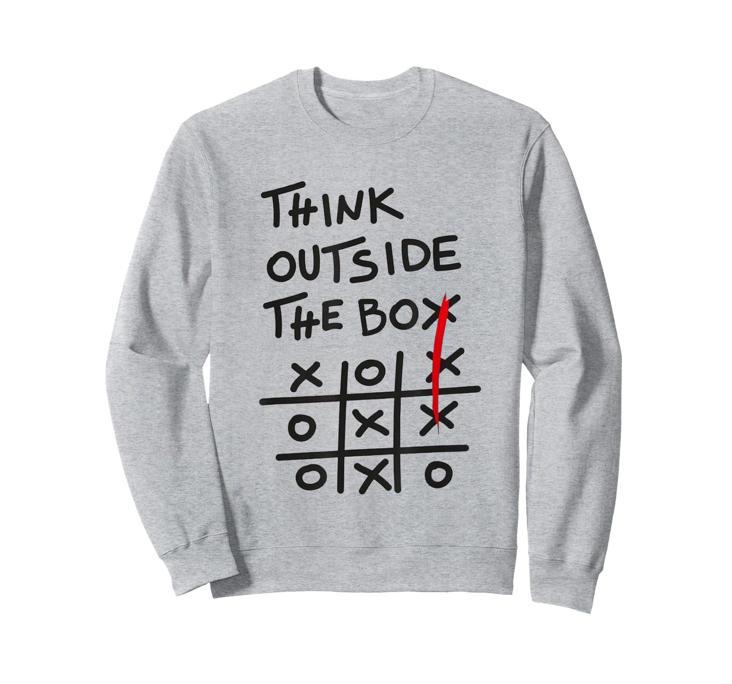 Think Outside The Box – Motivational Tic Tac Toe Design T-Shirt