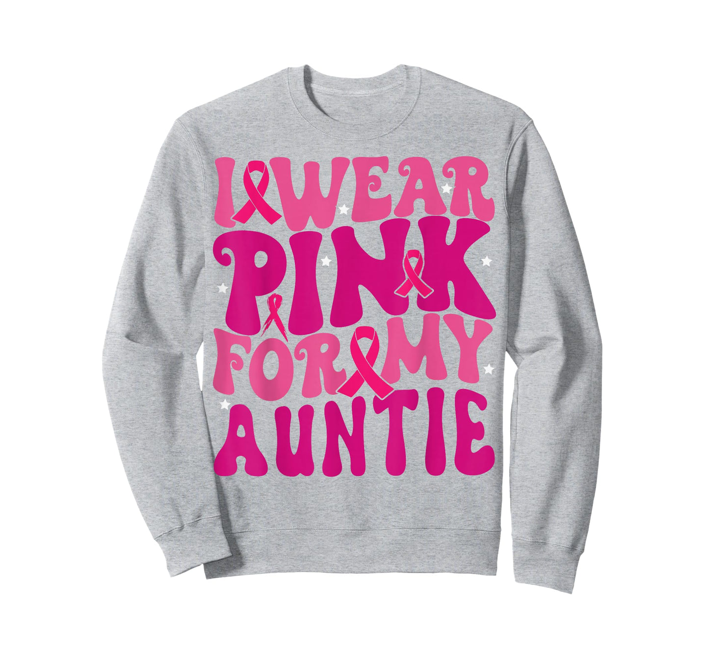 I Wear Pink for My Auntie Breast Cancer Awareness Kids T-Shirt