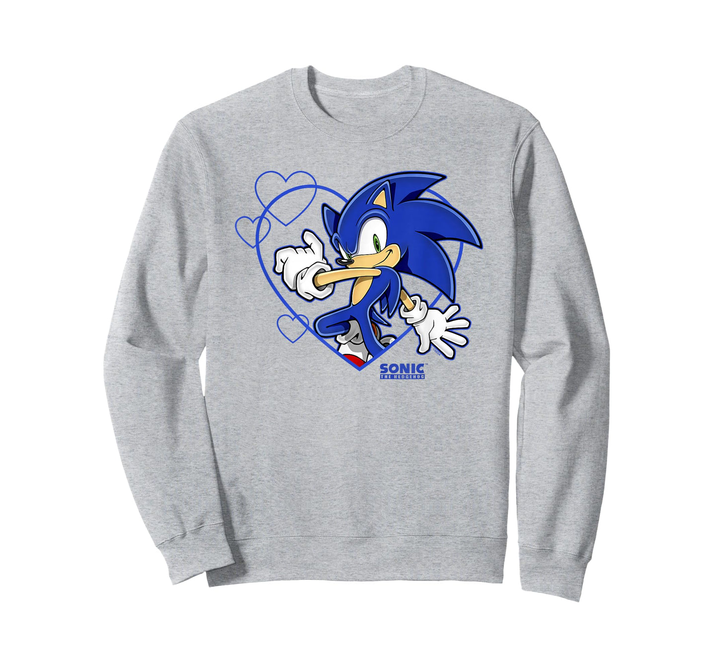 Sonic The Hedgehog Valentine's Day Sonic Heart Portrait T-Shirt