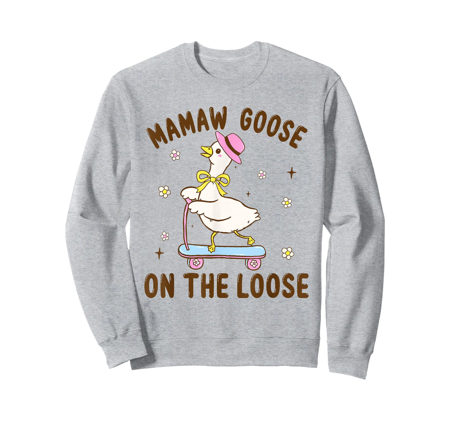 Mamaw Goose On The Loose Funny Birthday Matching Family T-Shirt