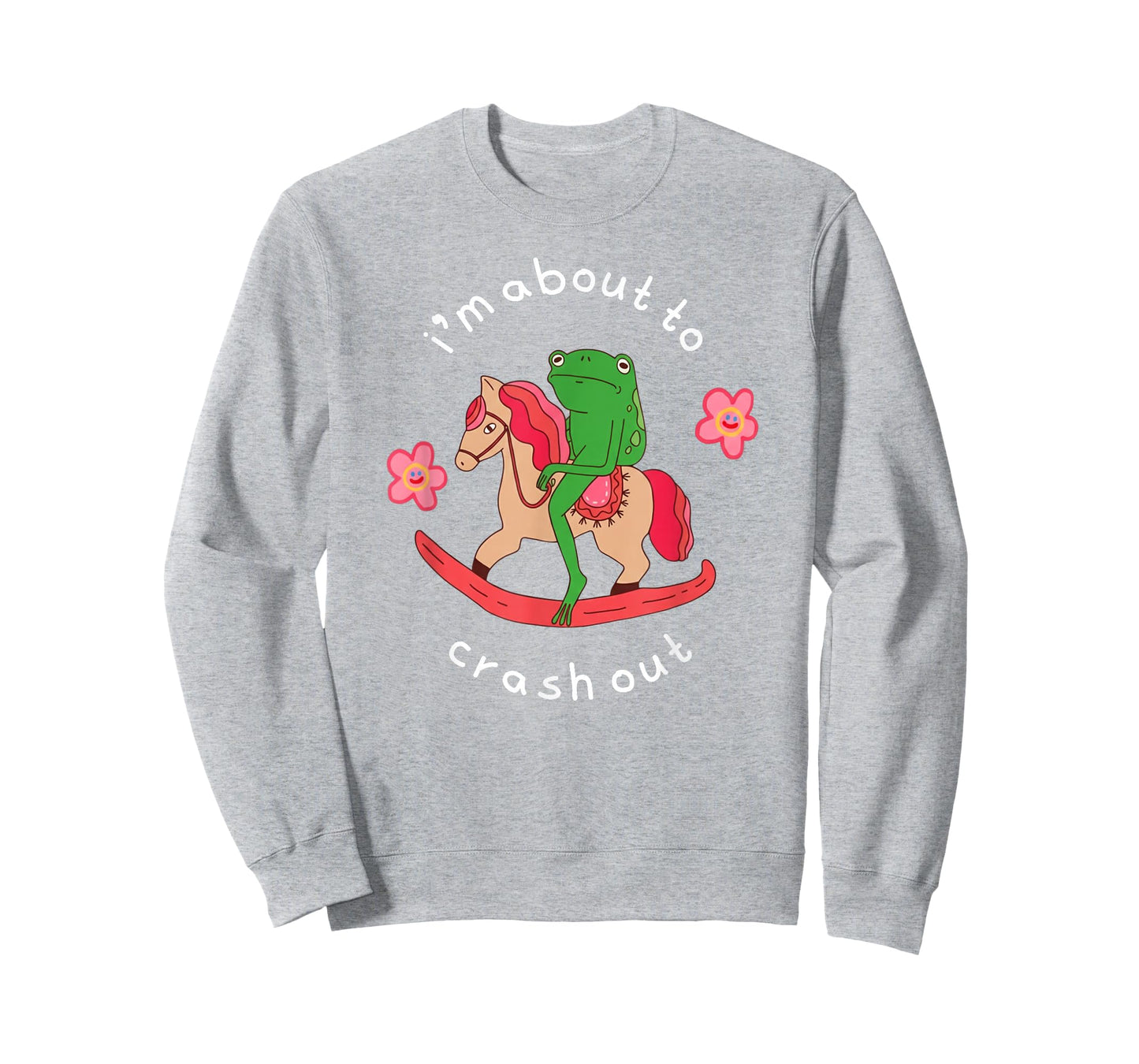I'm About to Crash Out Funny Grumpy Frog Meme Women T-Shirt