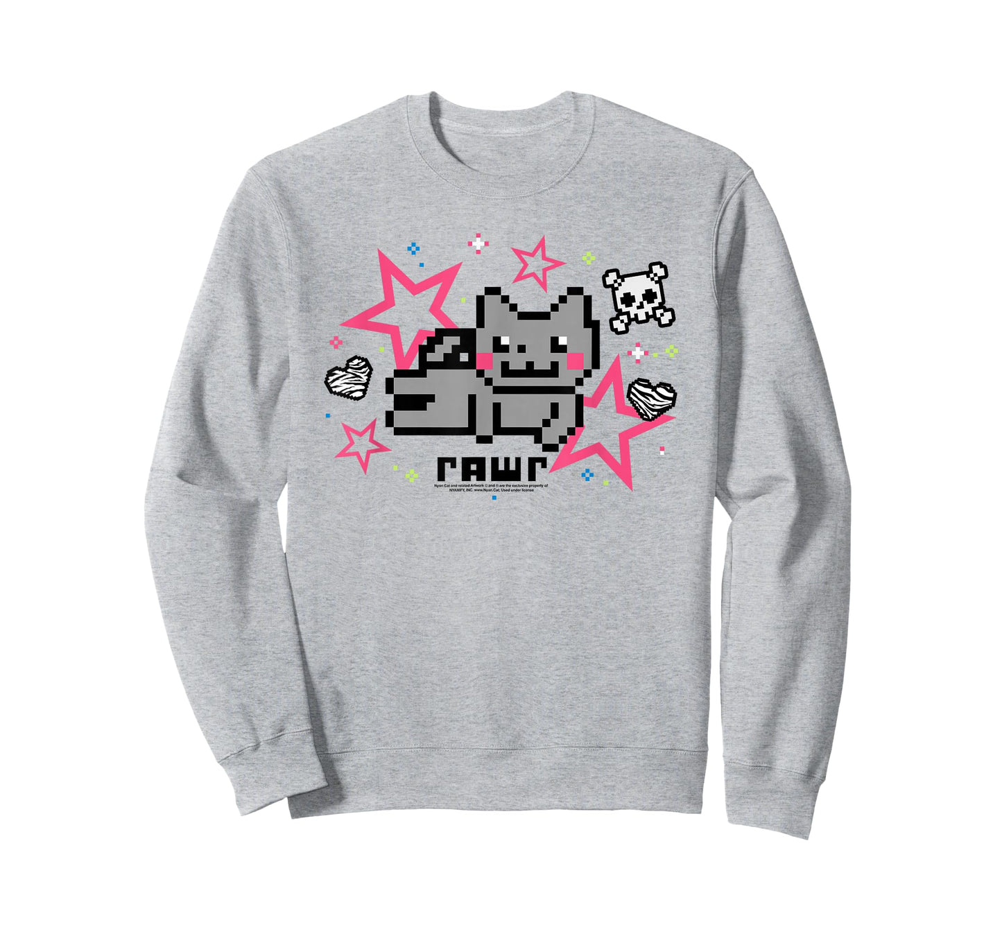 Nyan Cat Rawr Pink Scene Collage Internet Meme Funny Kitty T-Shirt