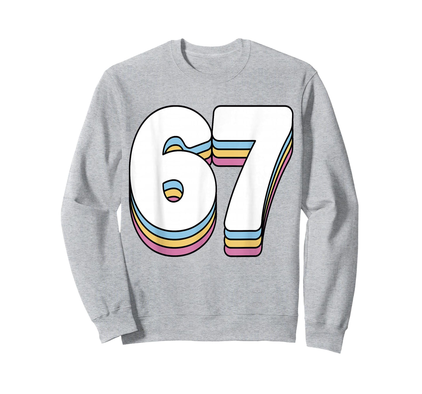 Funny 6 7 Meme Six Seven Gen Alpha Slang 67 T-Shirt