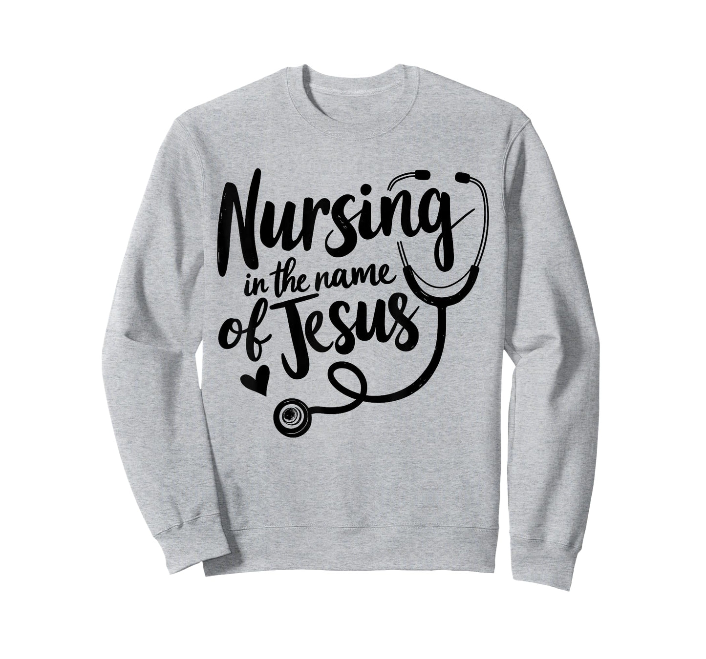 Nursing in The Name of Jesus Christian Nurse T-Shirt