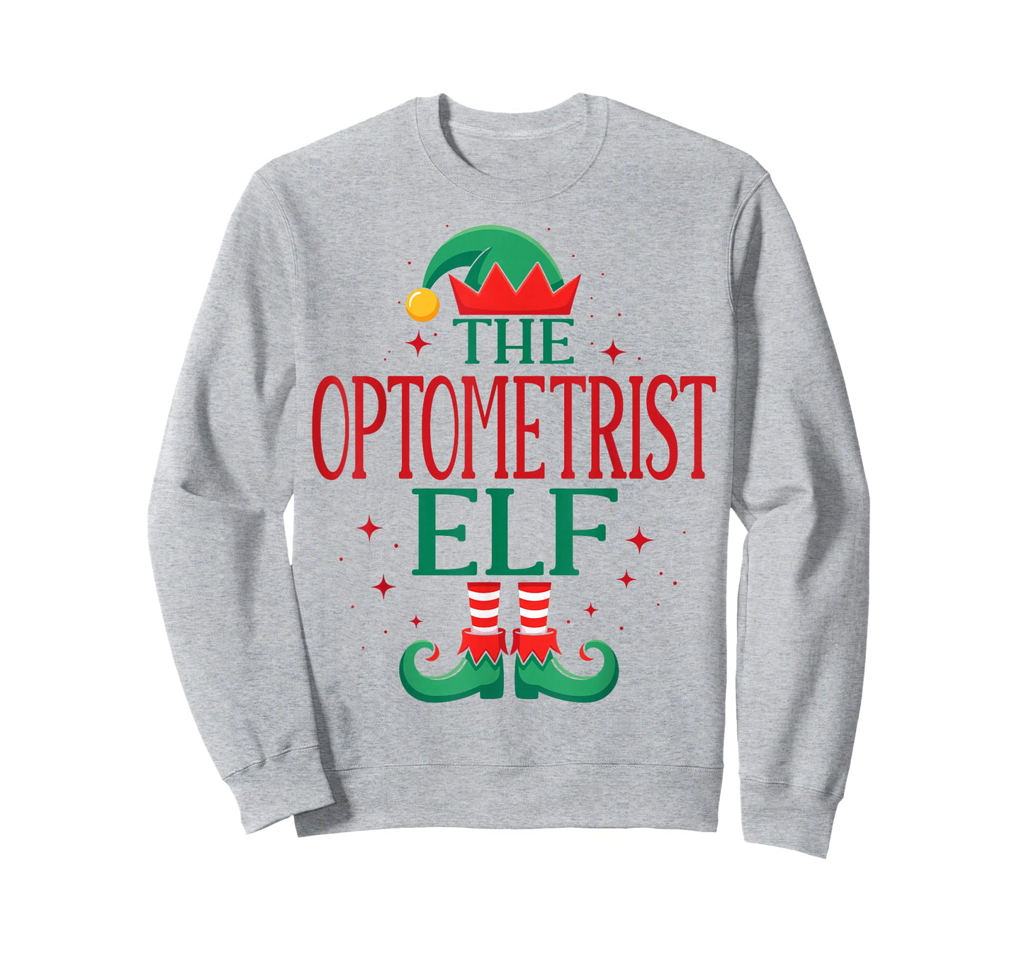 Funny Optometrist Elf Christmas Holiday for Medical Staff T-Shirt