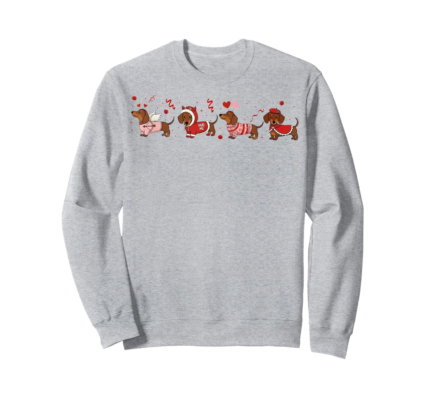 Dachshund Valentines Wiener Dog Love Tee Dog Mom Humor Tee T-Shirt