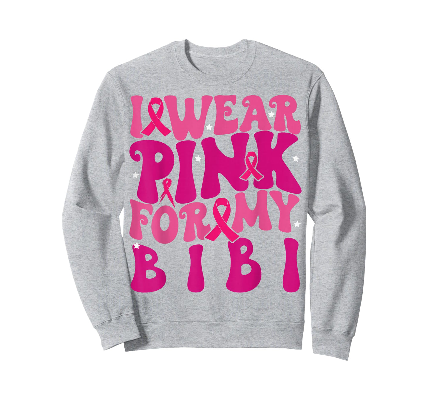 I Wear Pink for My Bibi Breast Cancer Awareness Kids T-Shirt