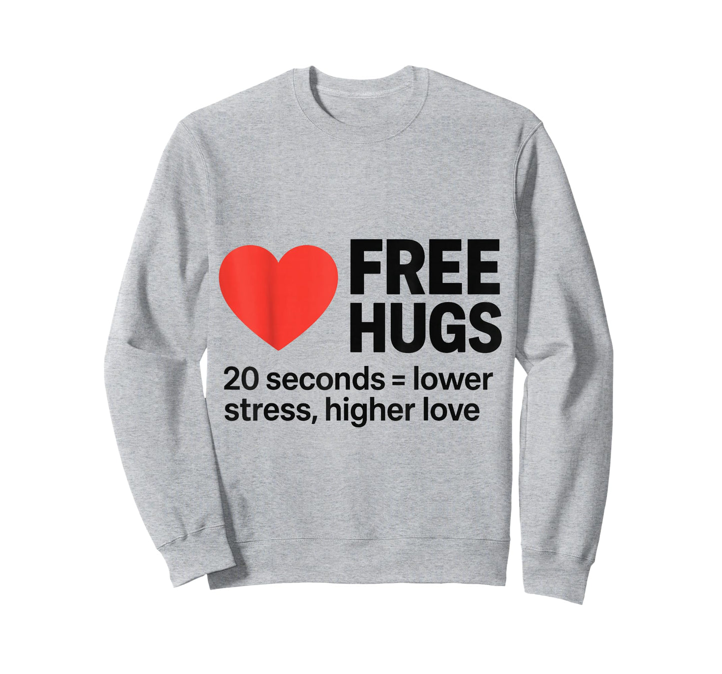 Free Hugs – 20 Second Hug Benefits Positivity Design T-Shirt