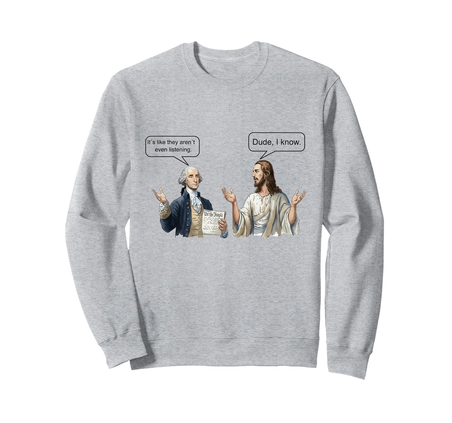 George Washington and Jesus Christ Discussion Meme T-Shirt