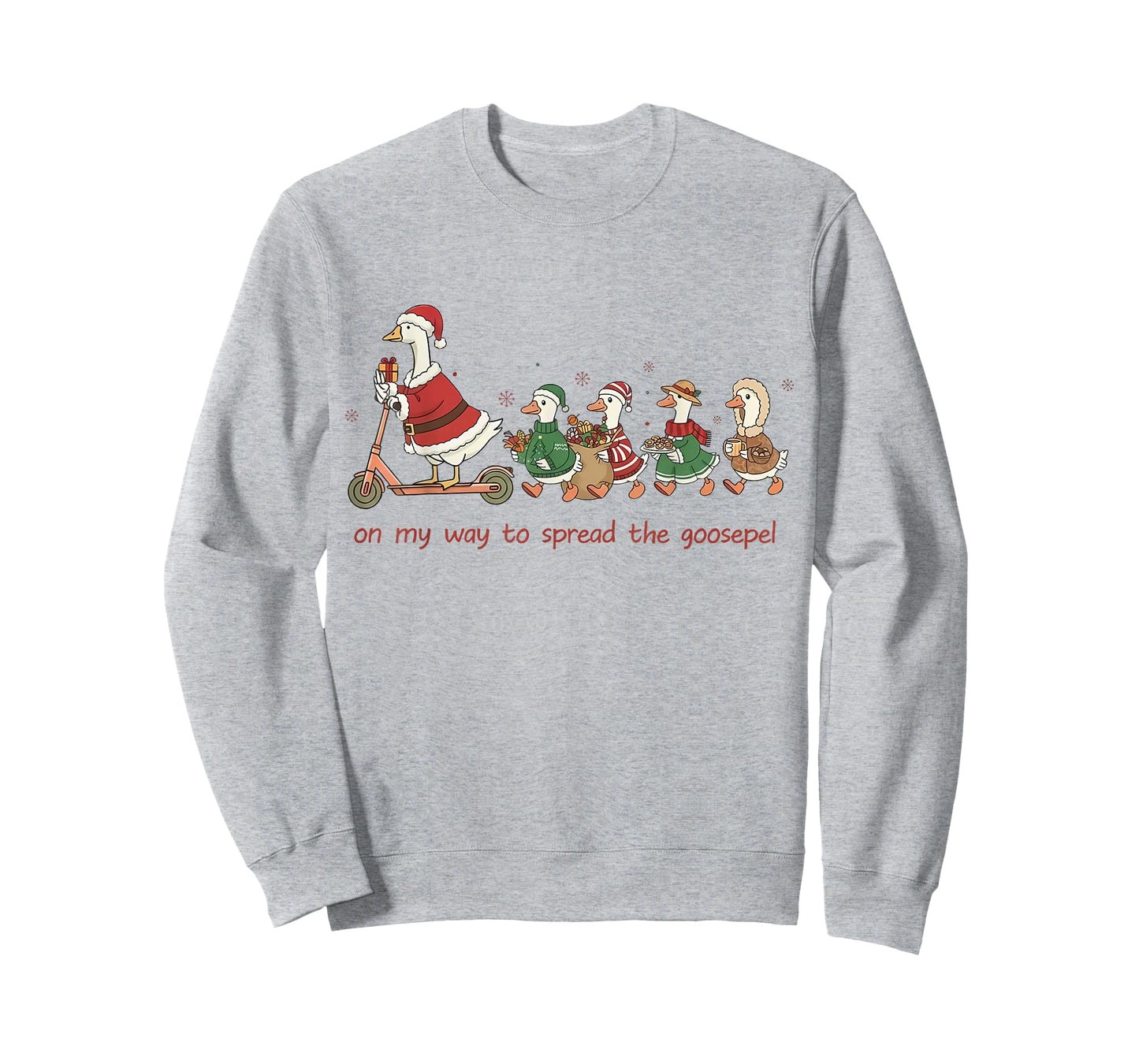 On My Way to Spread The Goosepel Funny Christian Faith Goose T-Shirt