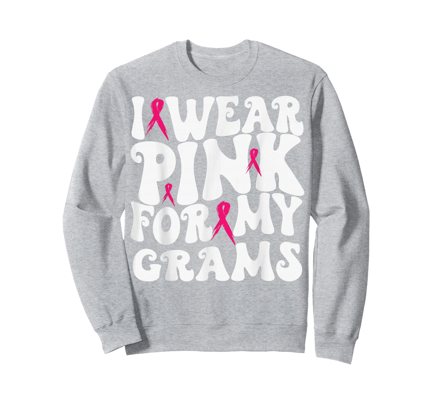 I Wear Pink for My Grams Breast Cancer Awareness Kids T-Shirt