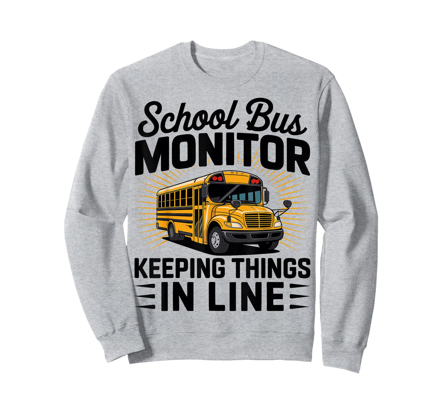 School Bus Monitor Keeping Things in Line - Bus Aide T-Shirt