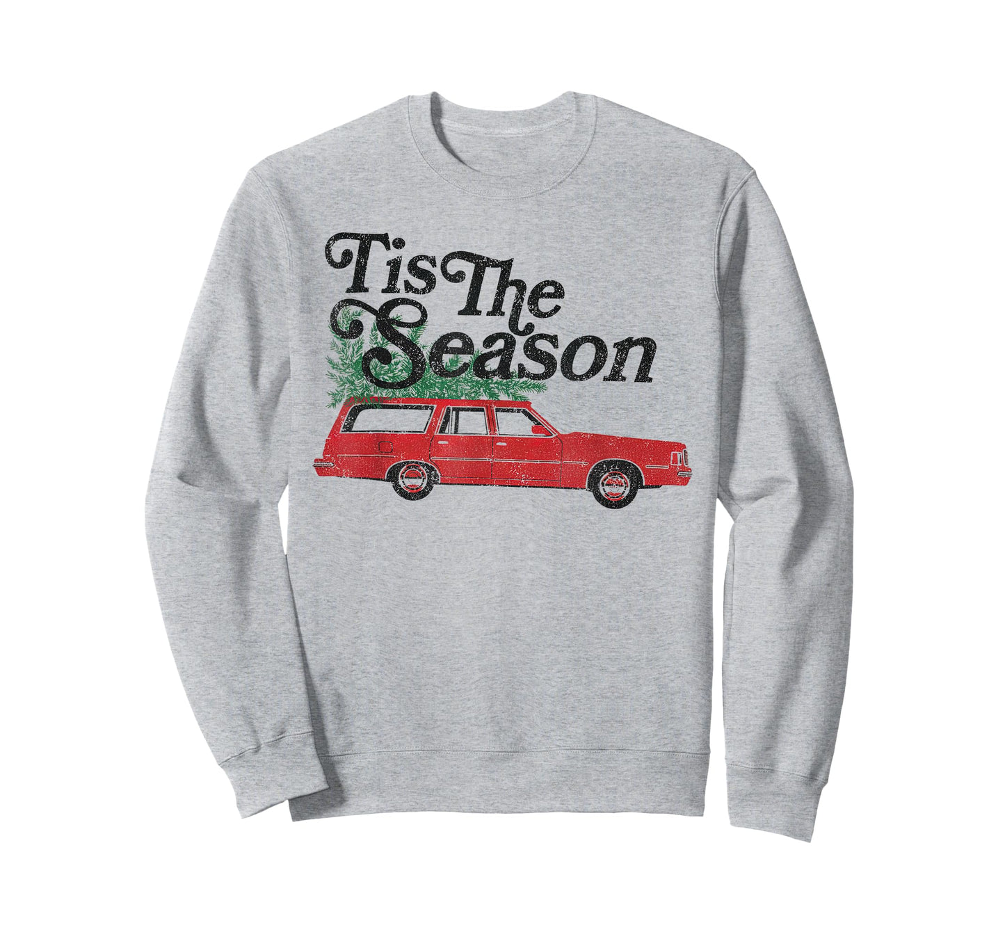 ’Tis The Season Retro Wagon Christmas Tree Holiday T-Shirt