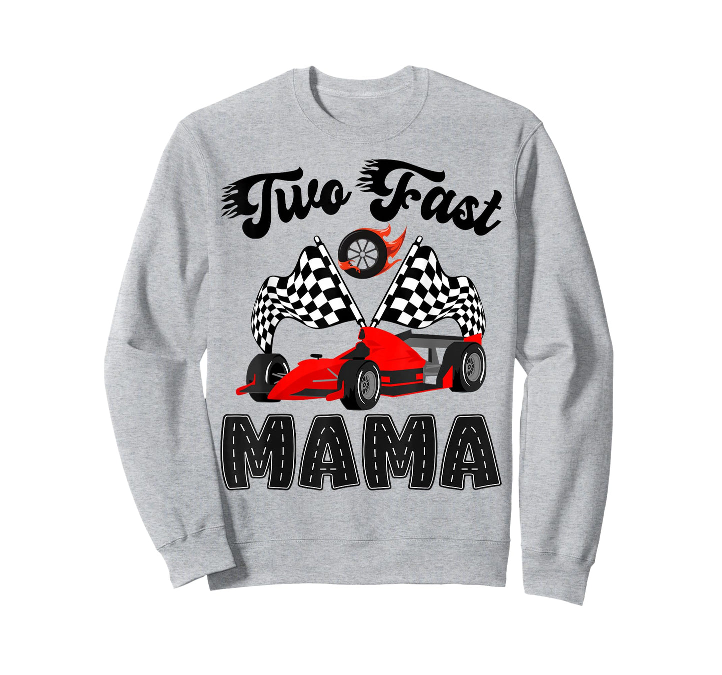 Two Fast Mama of The Birthday Boy Racing Car Party T-Shirt