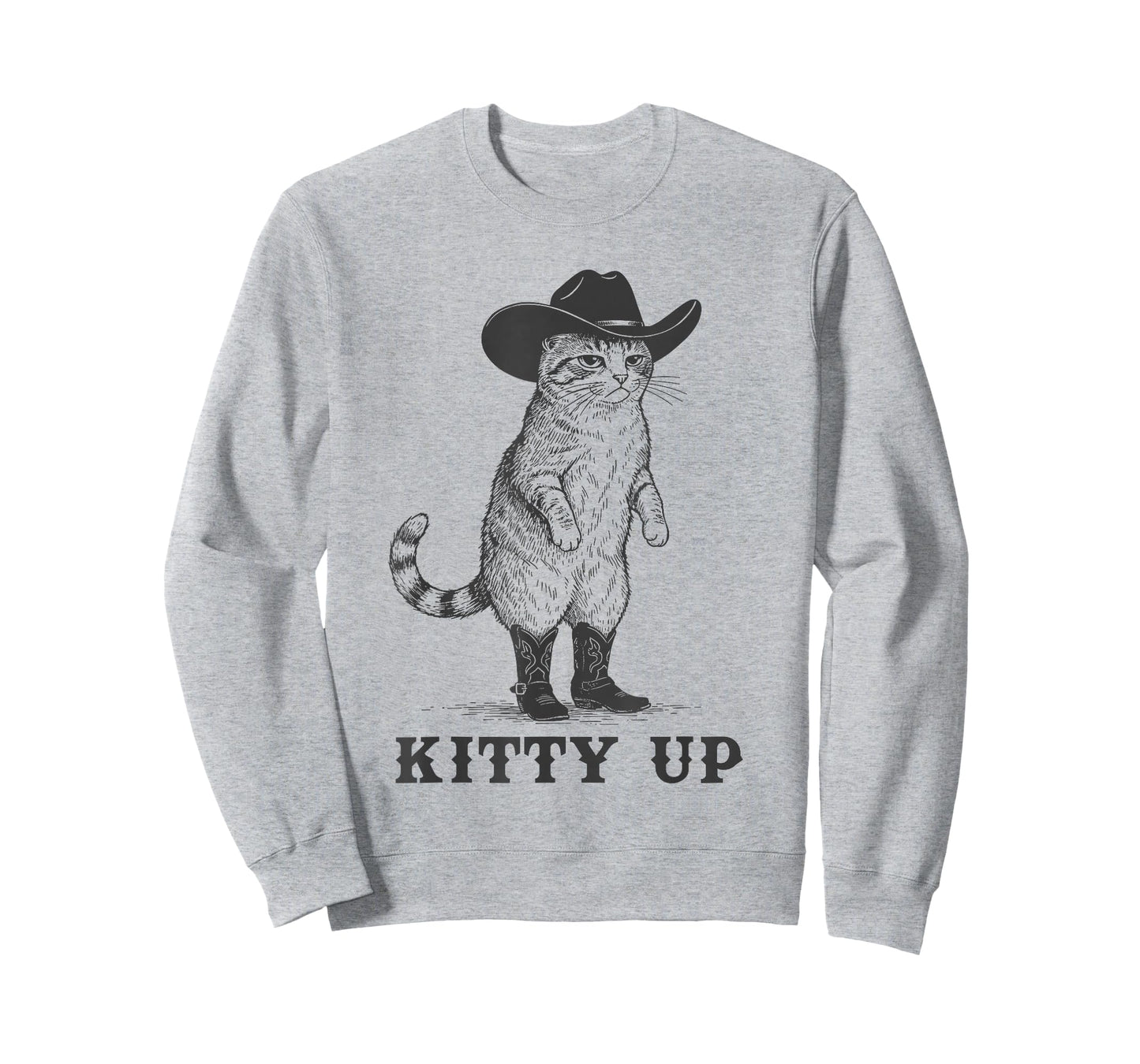 Kitty Up Funny Cowboy Cat Western Country Rodeo Kitten T-Shirt