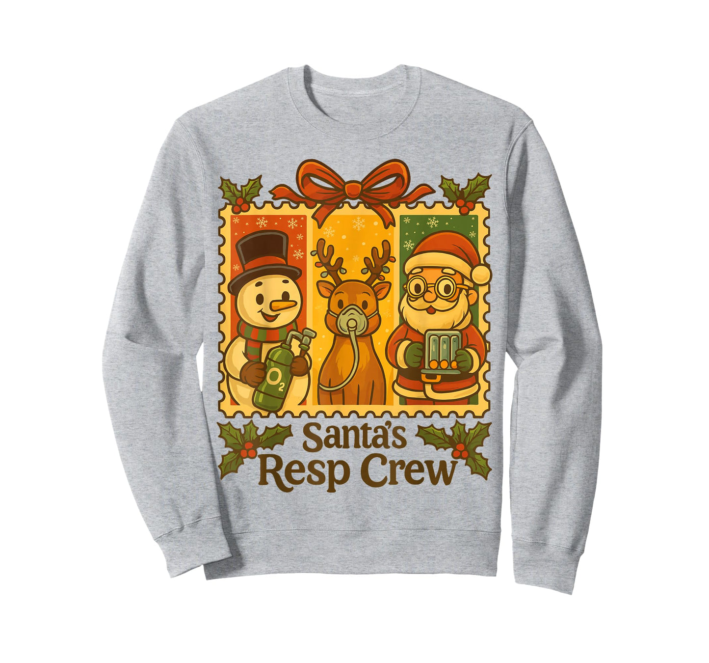 Funny Christmas Respiratory Therapy Crew Xmas RT Nurse T-Shirt