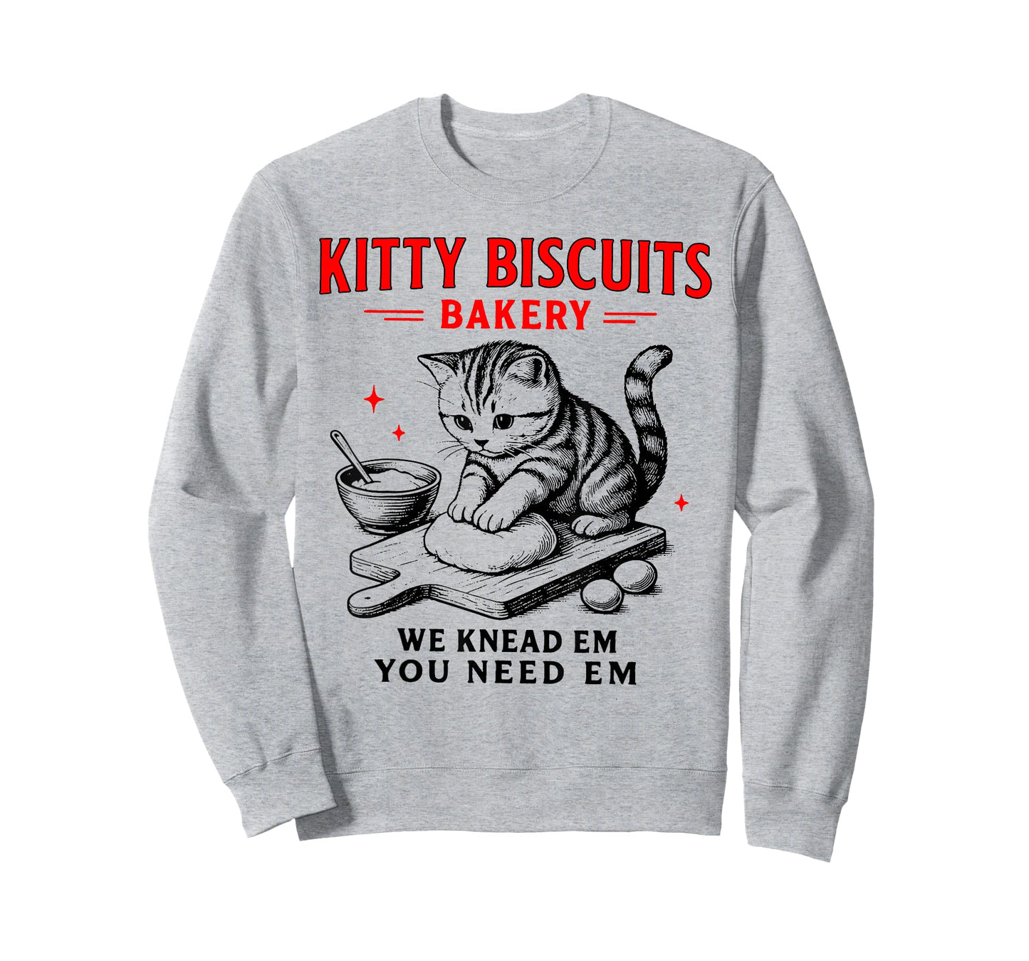 Kitty Biscuits Bakery We Knead Em You Need Em Funny Cat T-Shirt
