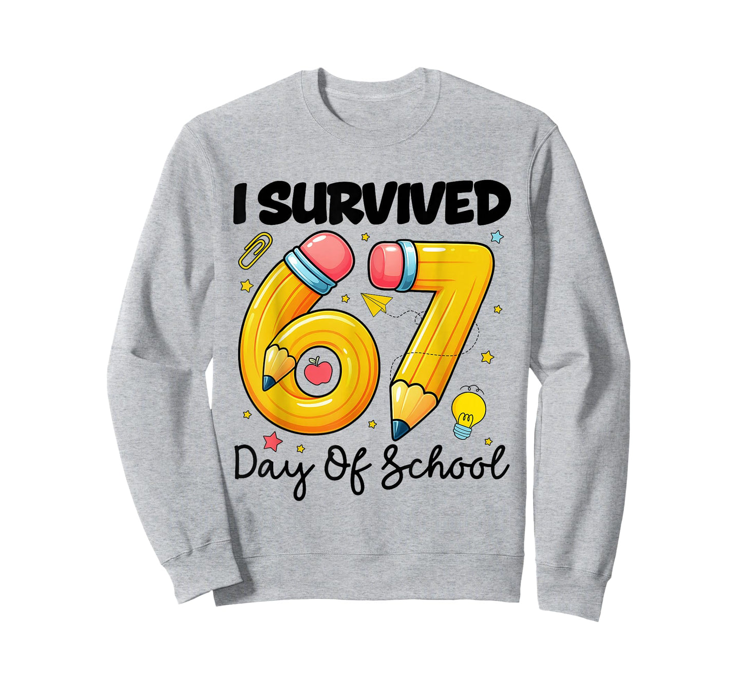 I Survived 67 Days of School Six Seven Meme Teacher Student T-Shirt