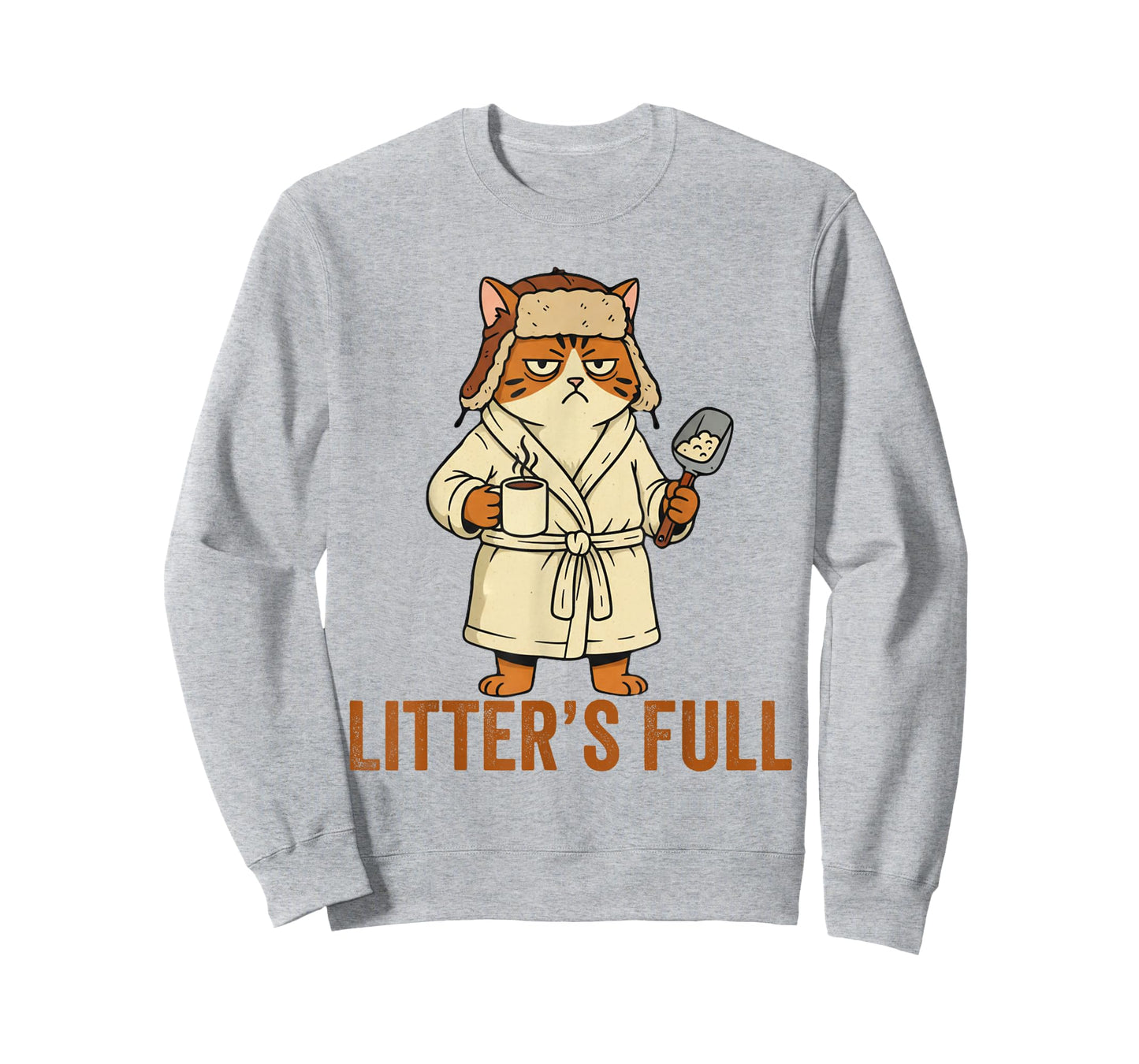 Litter’s Full Funny Cat Lovers Christmas Xmas T-Shirt