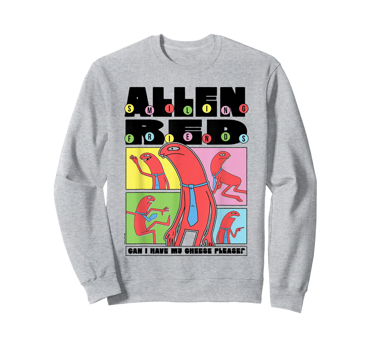 Smiling Friends Allen Red Can I Have My Cheese Funny Cartoon T-Shirt