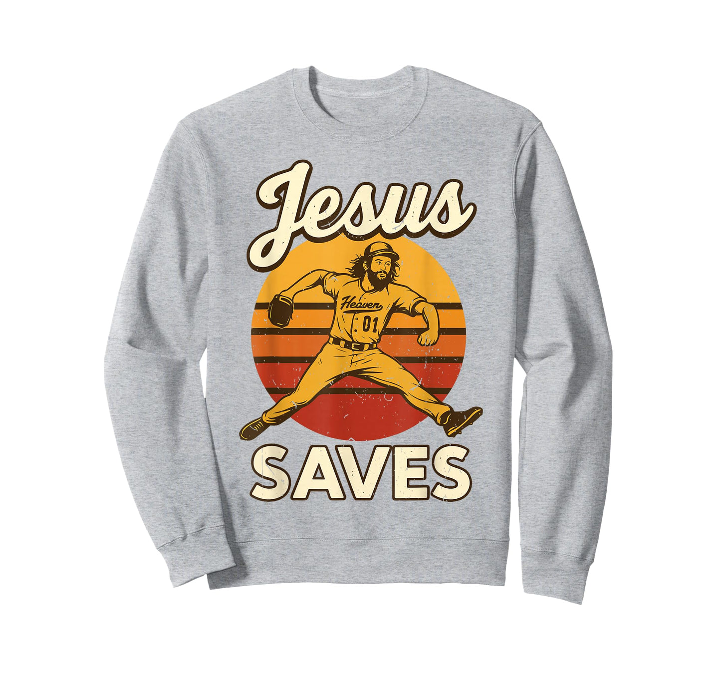 Youth Boy Baseball Jesus Saves Christian Baseball Religious T-Shirt
