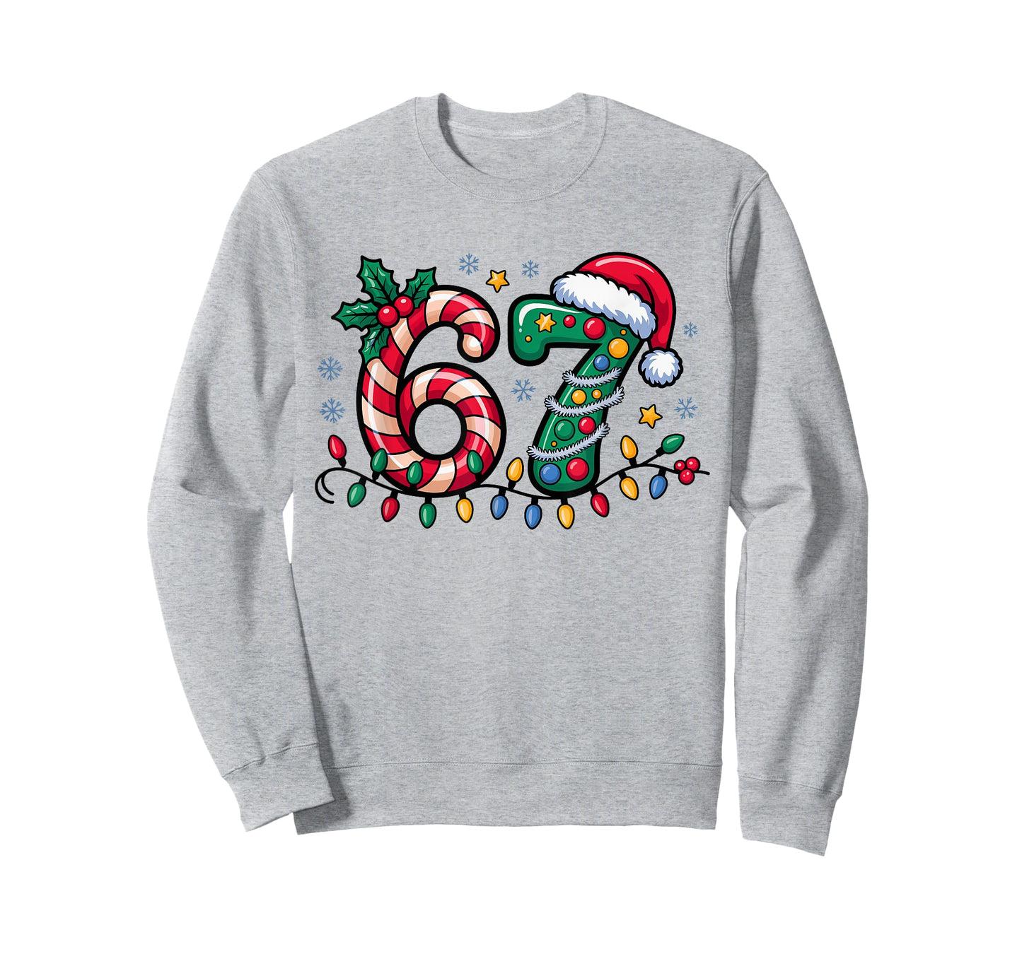 67 Christmas Meme Six Seven Xmas Funny Boys Girls Men Women T-Shirt