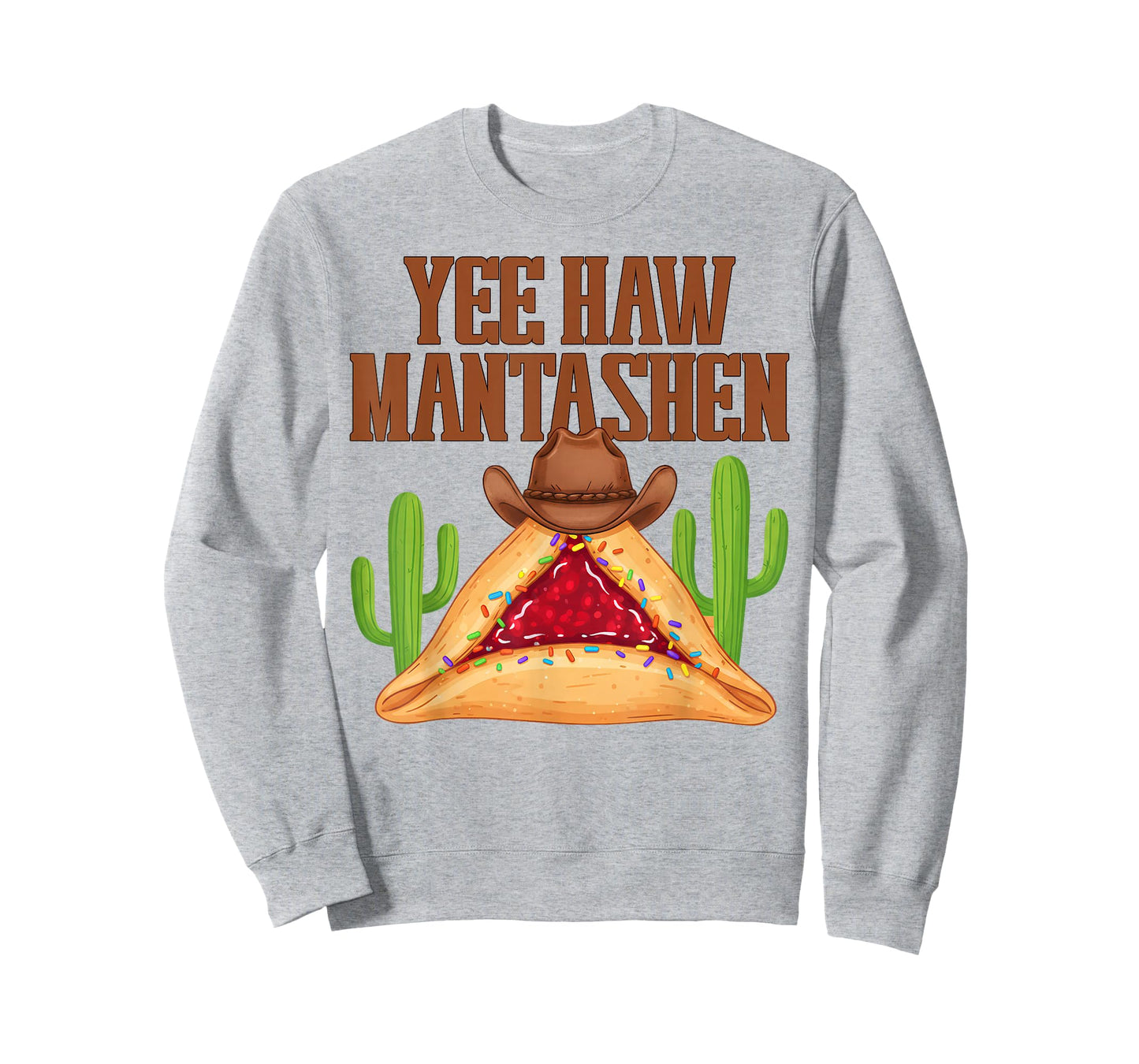 Yee Haw-Mantashen Funny Western Purim Cowboy Hamantaschen T-Shirt