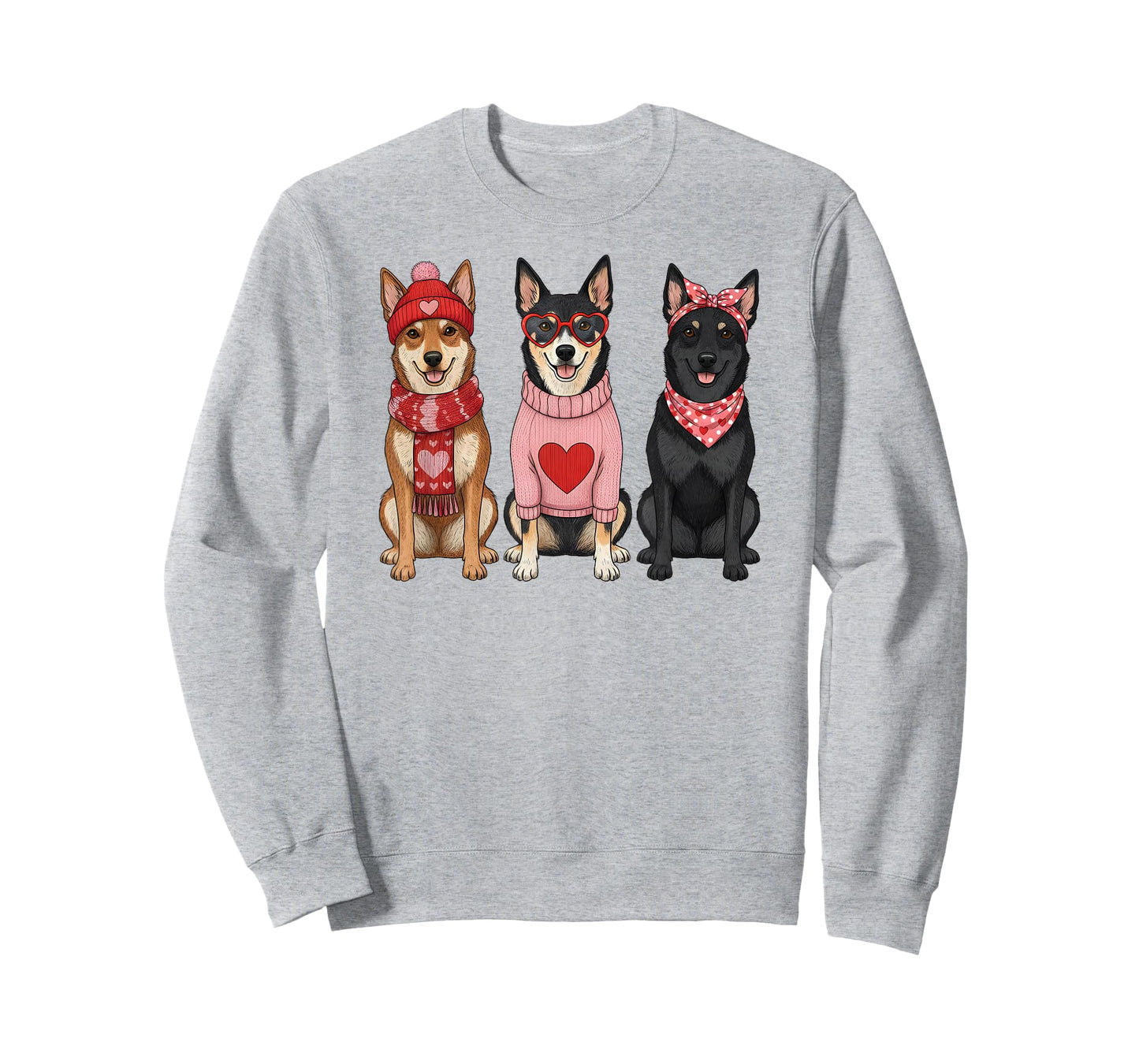 Cute Australian Kelpie Valentine Dog T-Shirt