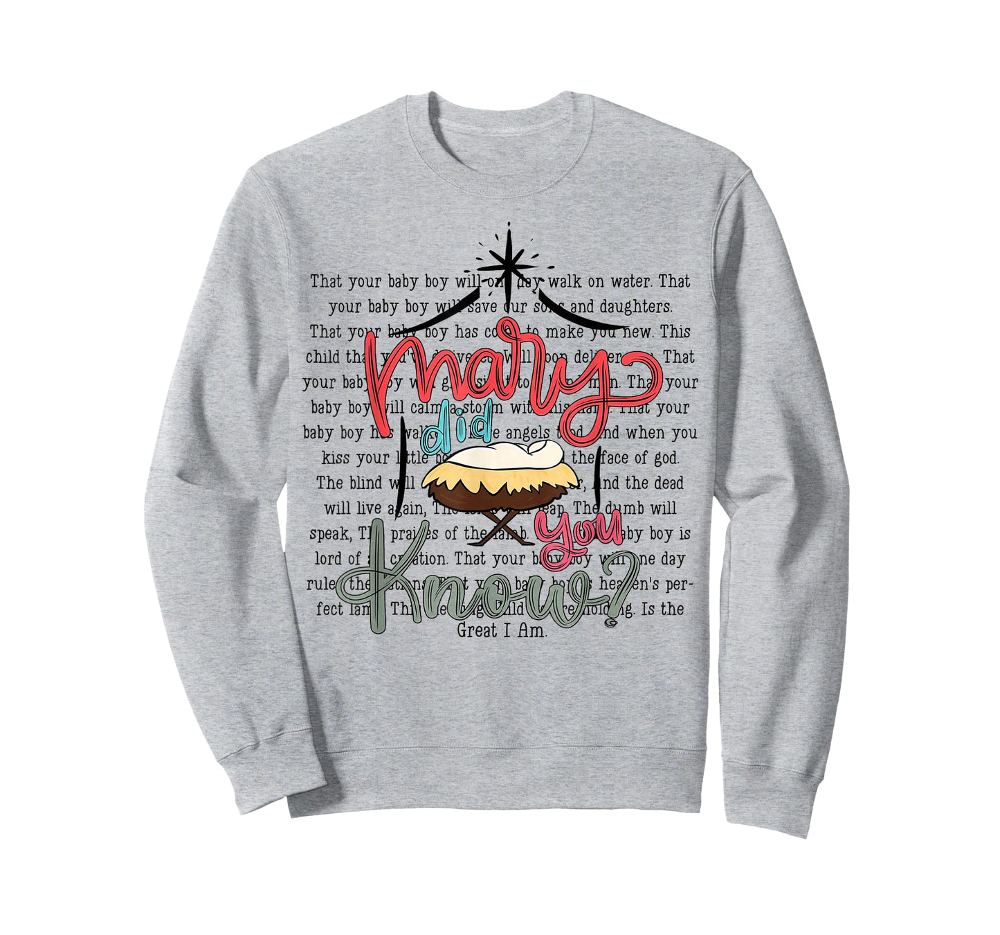 Preppy Mary Did You Know Christian Christmas Quote T-Shirt