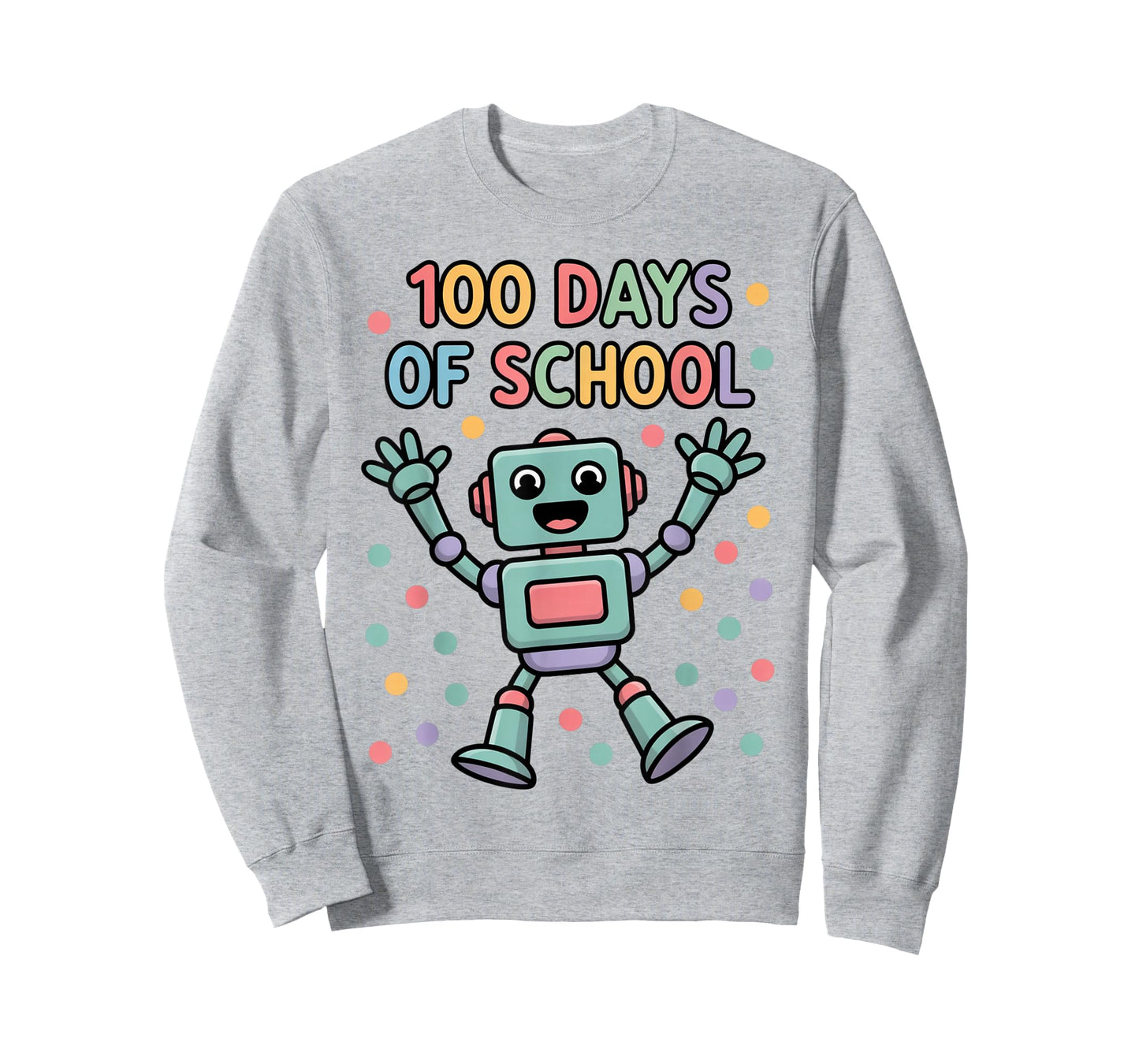 Robot Fun 100 Days of School Celebration Kids T-Shirt