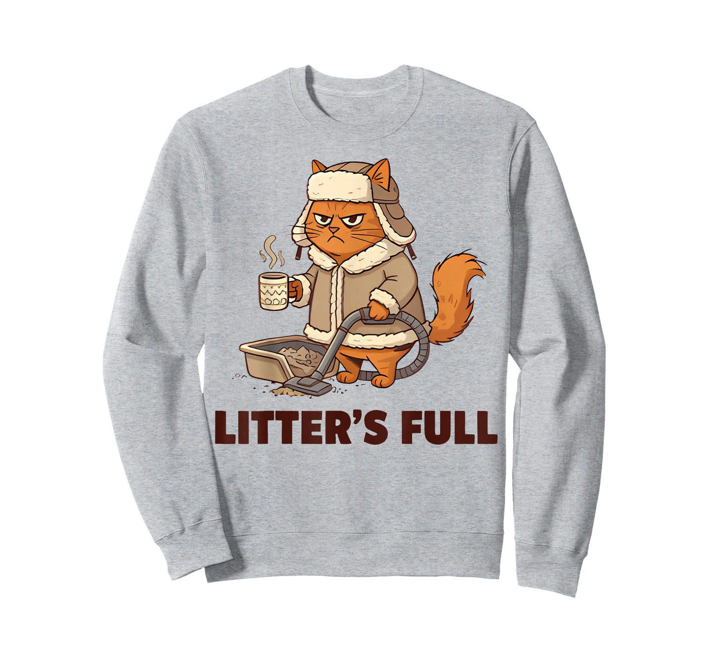 Litter’s Full Funny Cat Lovers Christmas Xmas T-Shirt