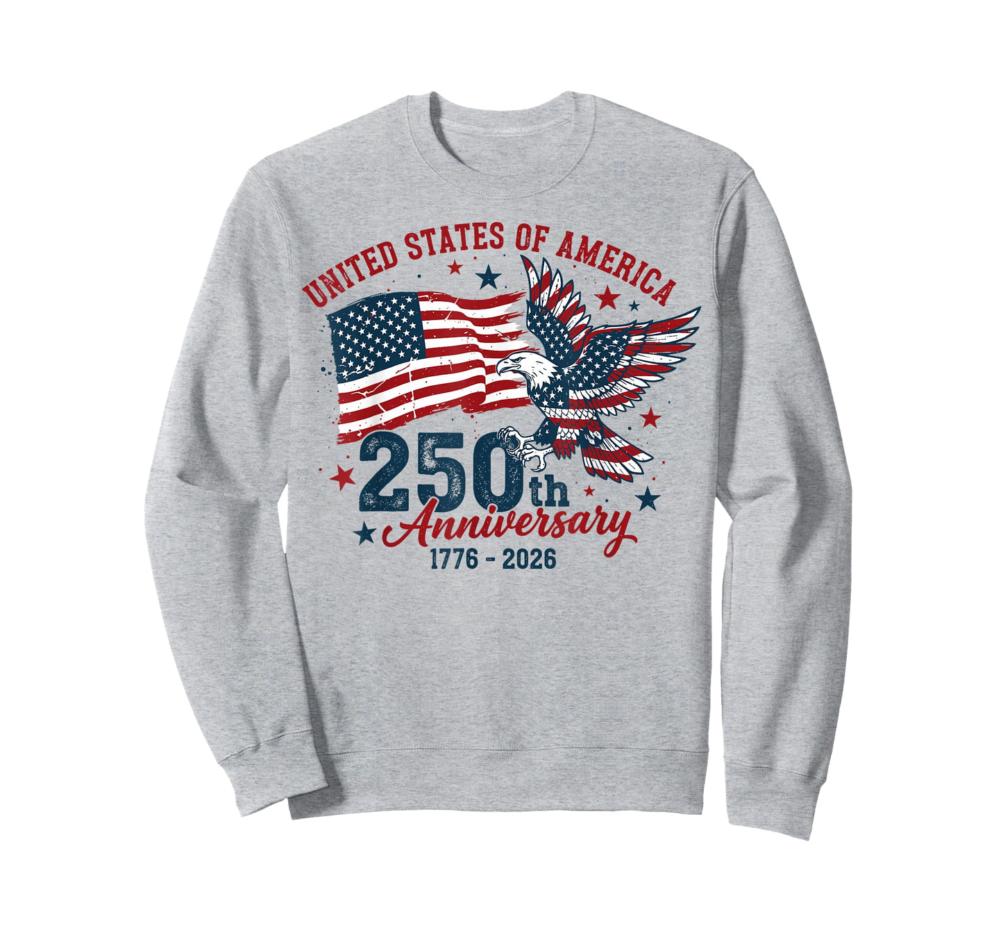 Vintage Faith Freedom 250 Years 1776-2026 Independence USA T-Shirt