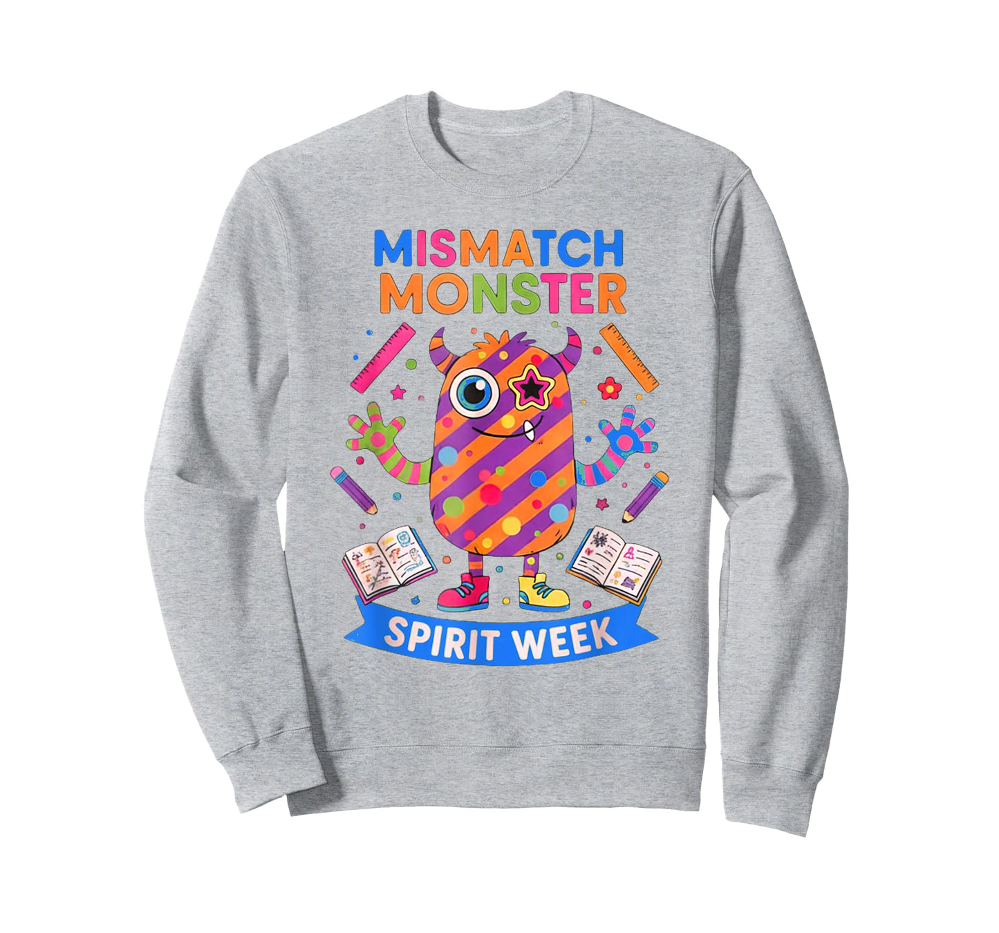 Mismatch Monster Shirt Spirit Week Kids School Wacky Day T-Shirt