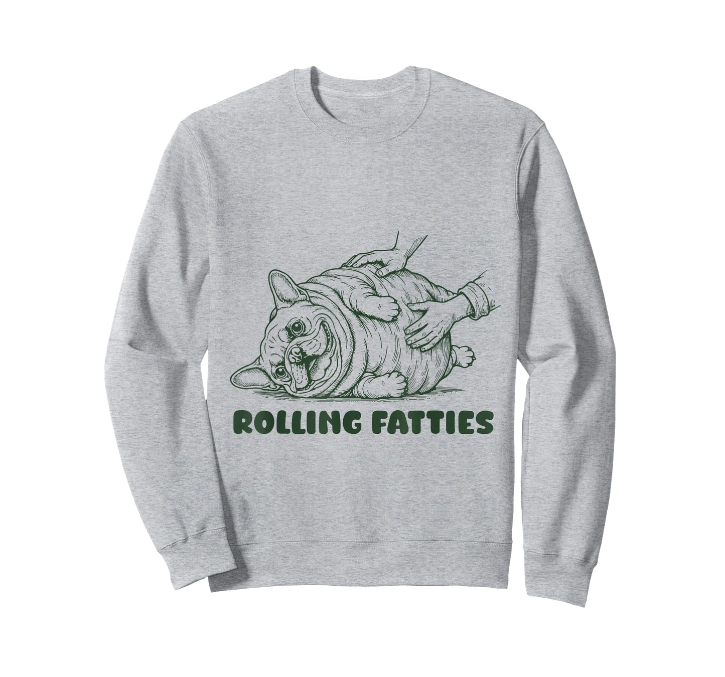 Rolling Fatties French Bulldog Funny Cute Bulldog Lover T-Shirt