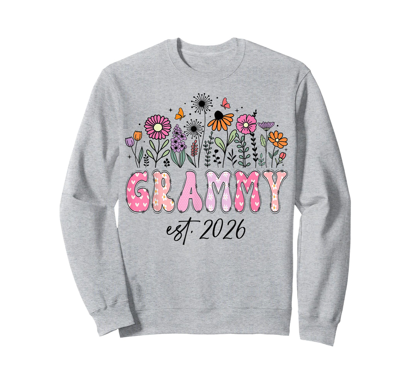 Grammy Est. 2026 Pink Wildflower Promoted to Grammy T-Shirt