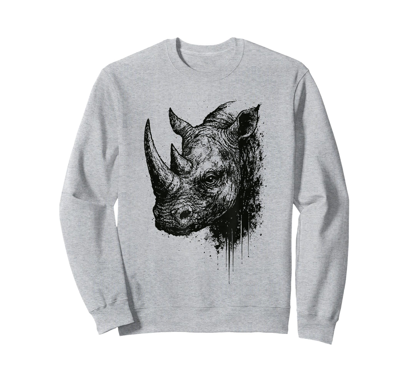 Rhino Ink Art Grunge Safari Wildlife Portrait Rhinocerus T-Shirt