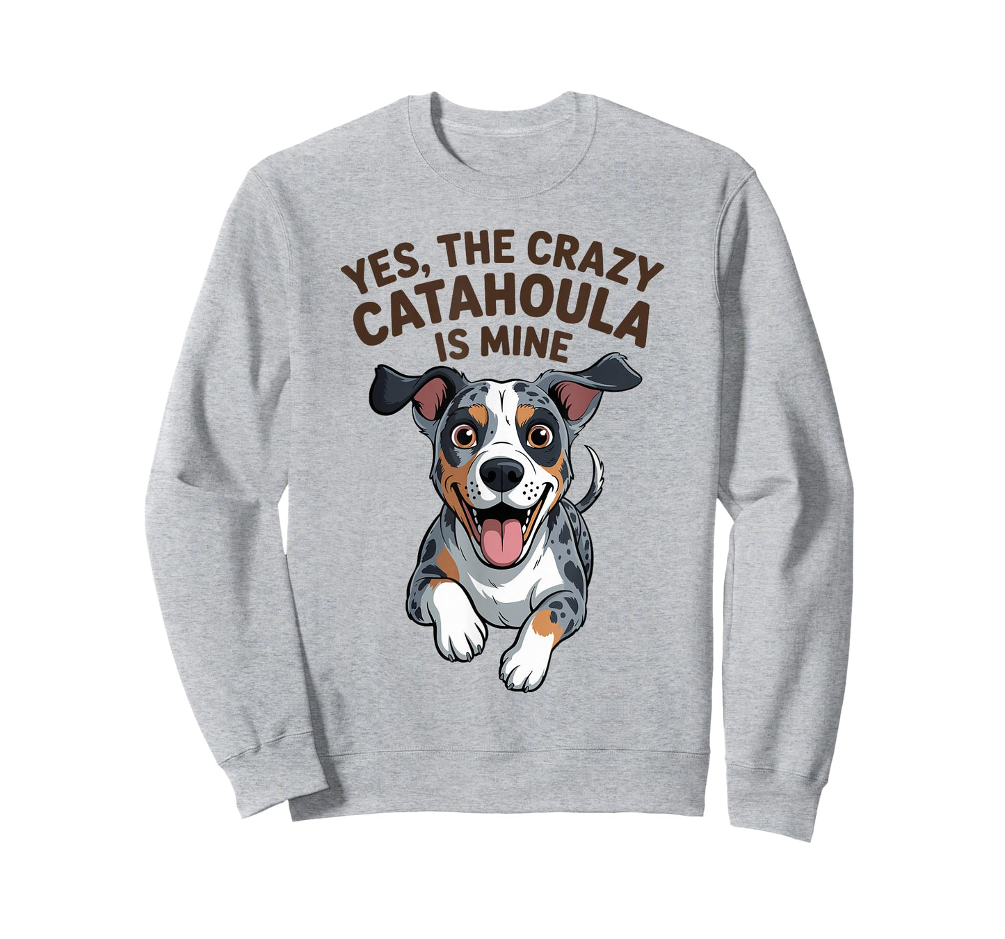 The Crazy Catahoula is Mine Cartoon Pet Leopard Dog Breed T-Shirt