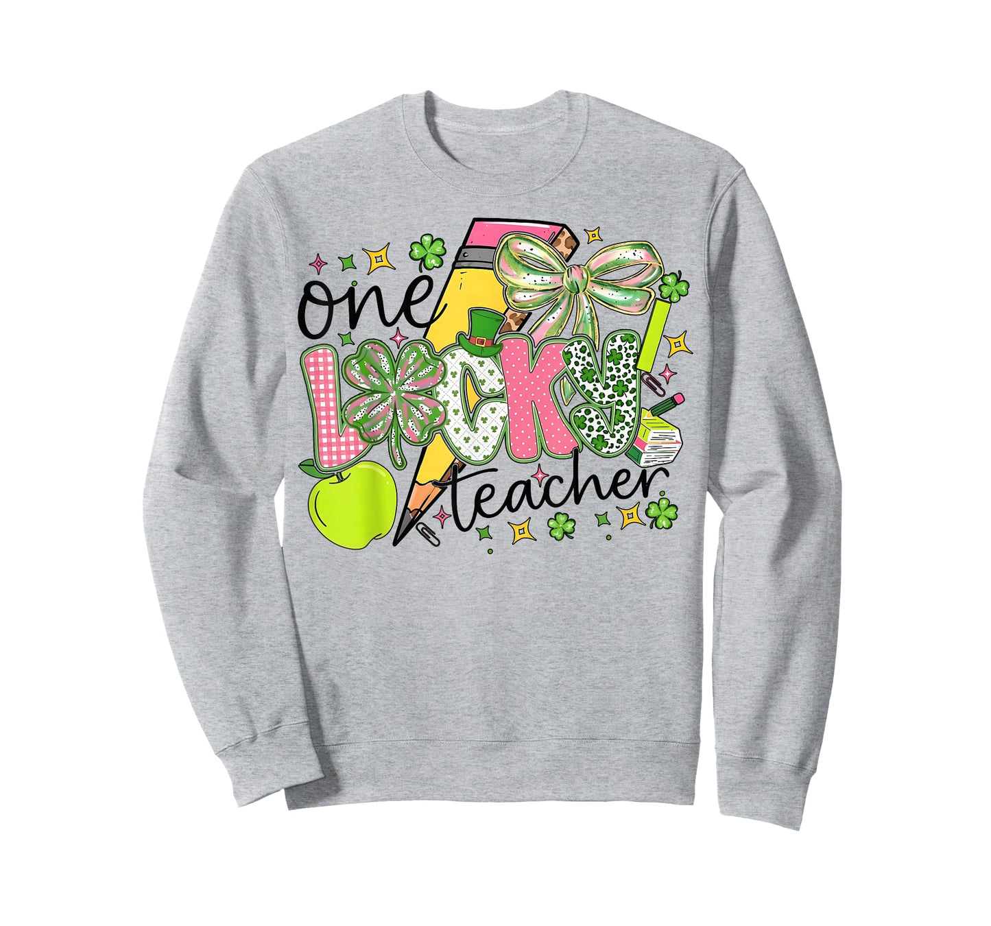 One Lucky Teacher Shamrock St Patricks Day Gifts for Kids T-Shirt