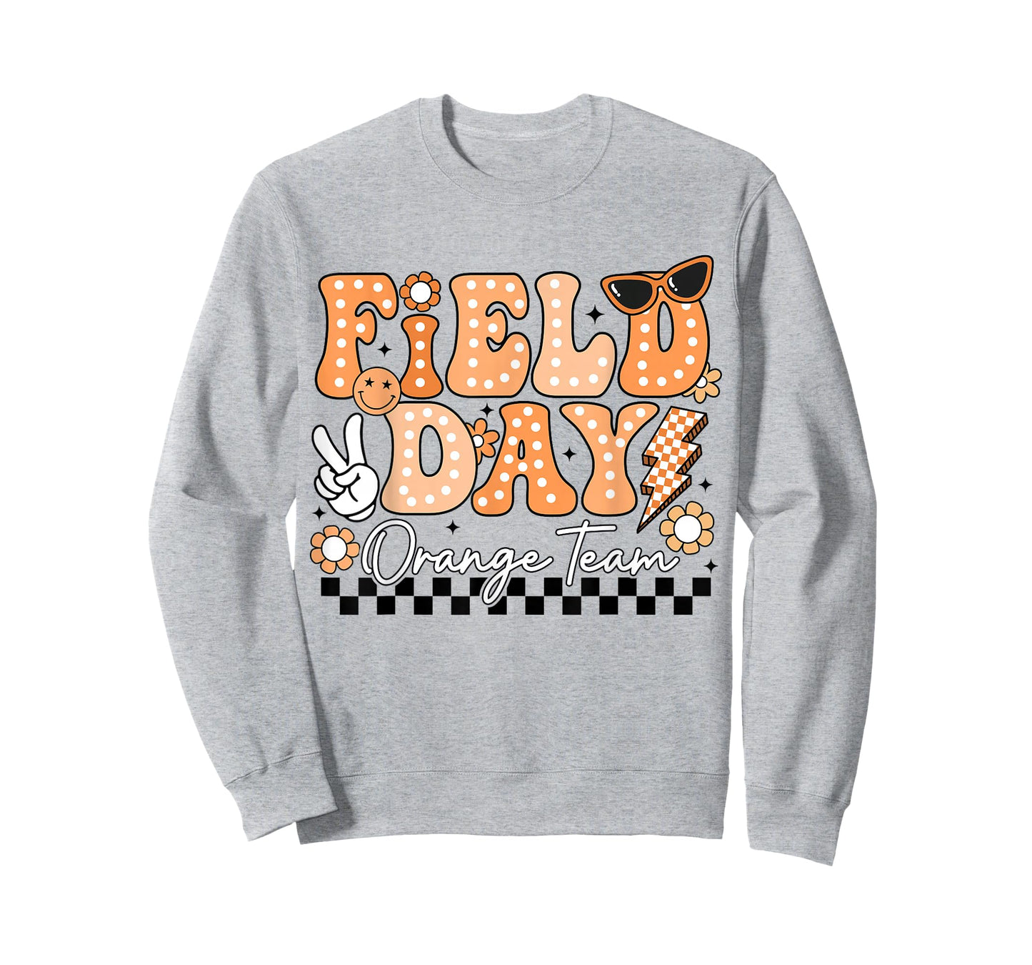 Field Day Orange Team Funny for Teacher Kids Field Day Games T-Shirt