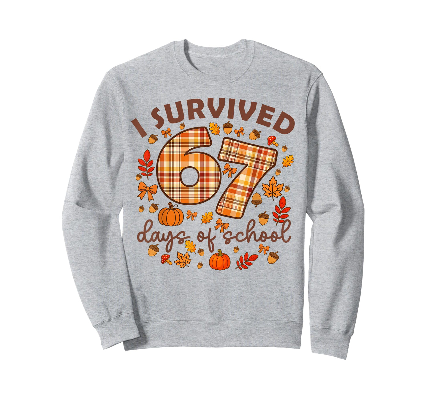 I Survived 67 Day of School Fall Teachers and Students T-Shirt