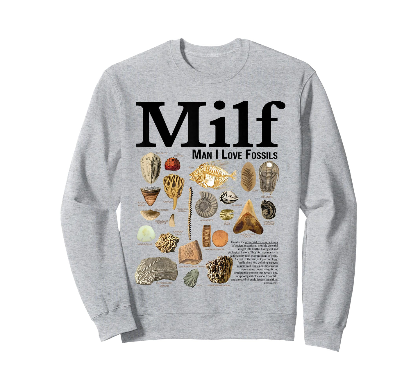 Milf Man I Love Fossils Retro T-Shirt