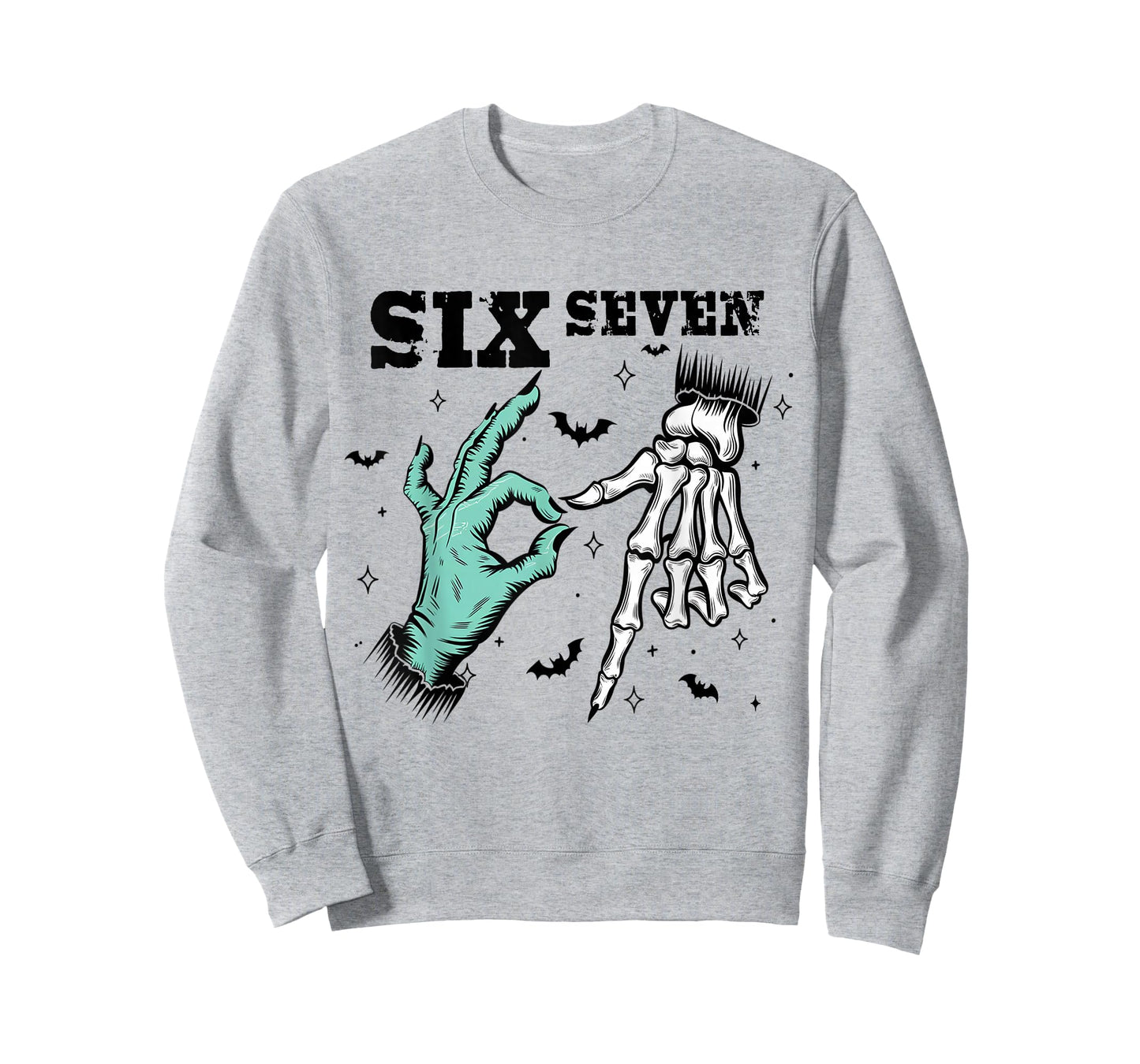 67 Meme Spooky Skeleton Six Seven Gen Alpha Slang T-Shirt