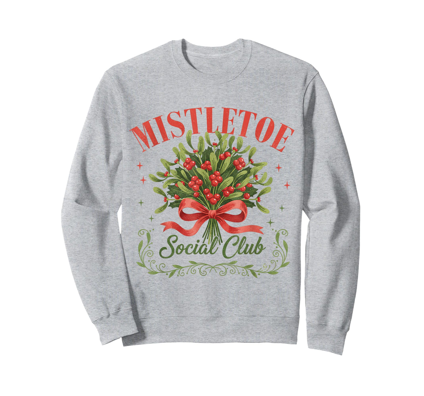 Mistletoe Social Club Coquette Christmas Holiday Women Girls T-Shirt