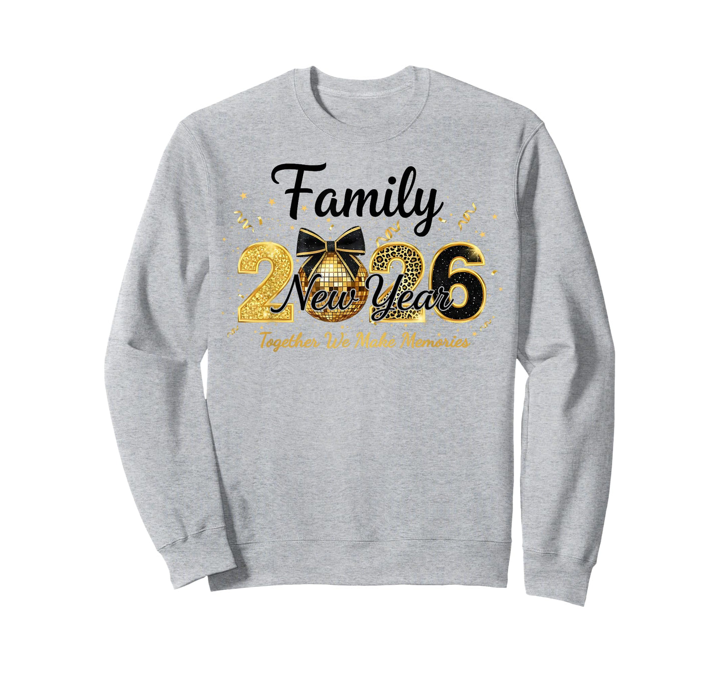 Happy New Year Crew 2026 New Year's Eve Family Matching T-Shirt