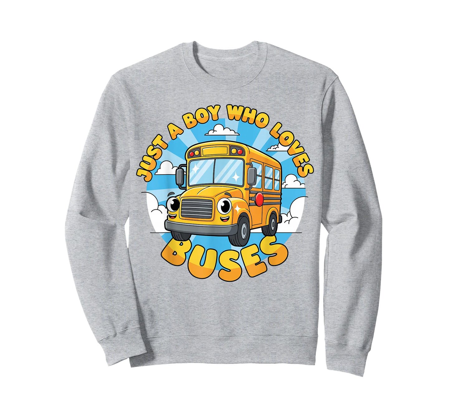 School Bus Lover Just a Boy Who Loves Buses for Kids Boys T-Shirt