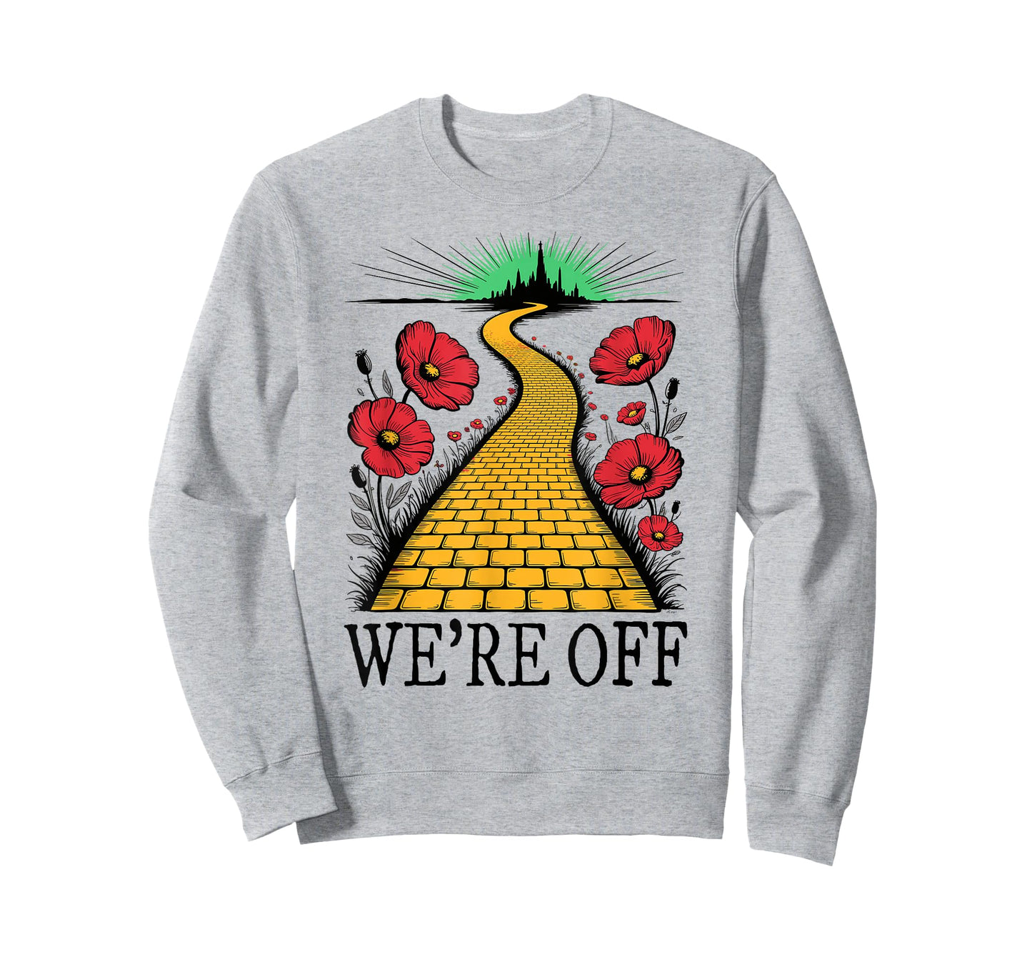 We're Off Funny Yellow Path Brick Wizard Literature School T-Shirt