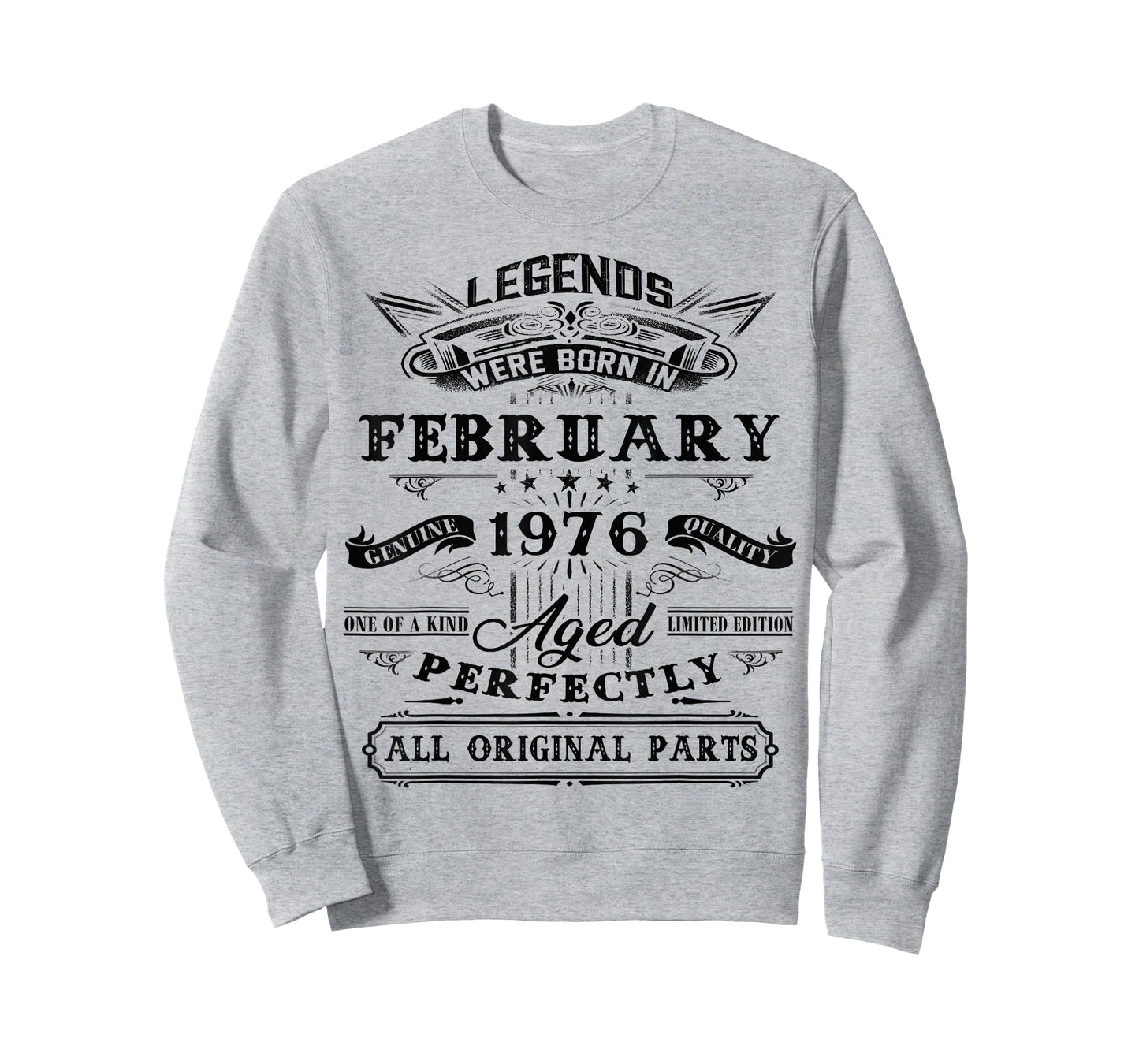 50th Birthday Gift Legend Born in February 1976 50 Yrs Old T-Shirt