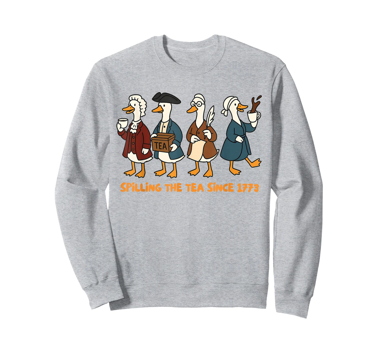 History Teacher Independence Silly Goose Spilling The Tea T-Shirt